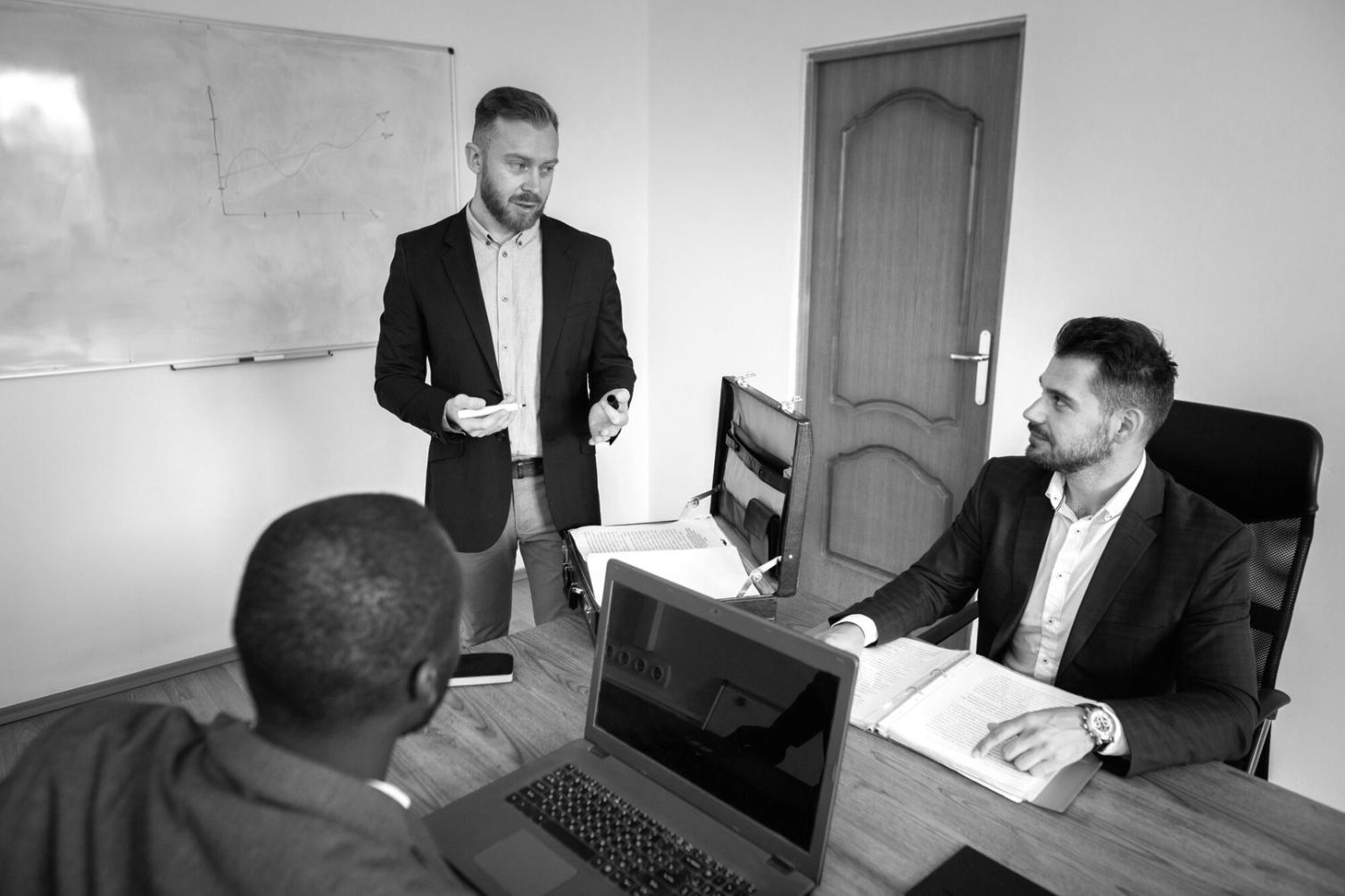 Financial planning session with documents and calculator